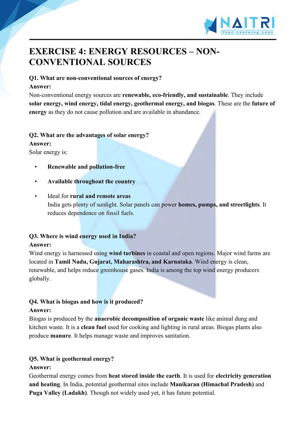 Mp Board solutions for class 10 geography chapter 5 - minerals and energy resources part 4