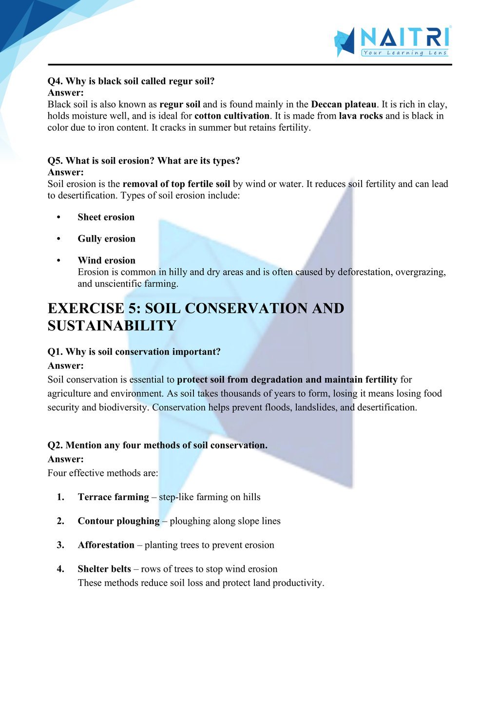 Mp Board solutions for class 10 geography chapter 1 - resources and development part 5