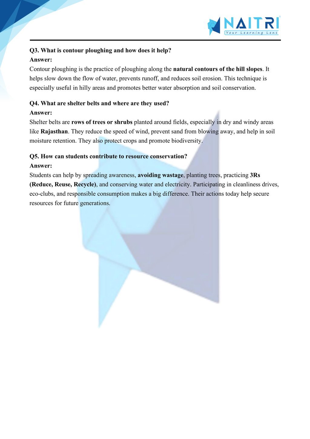 Mp Board solutions for class 10 geography chapter 1 - resources and development part 6