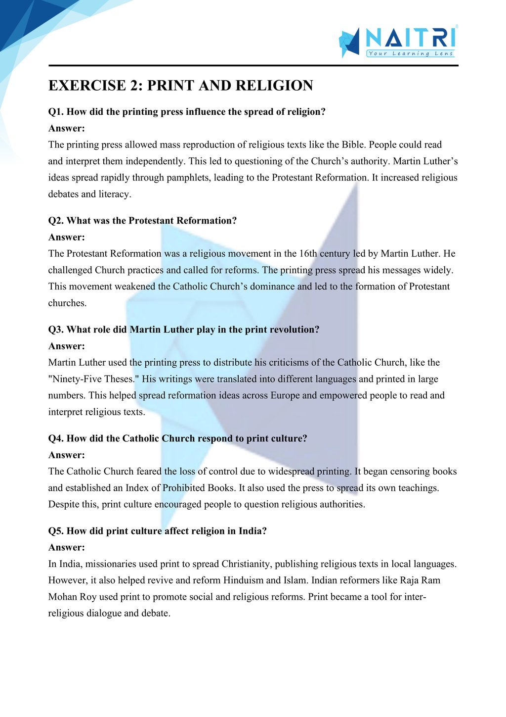 Mp Board solutions for class 10 history chapter 5 - print culture and the modern world part 2