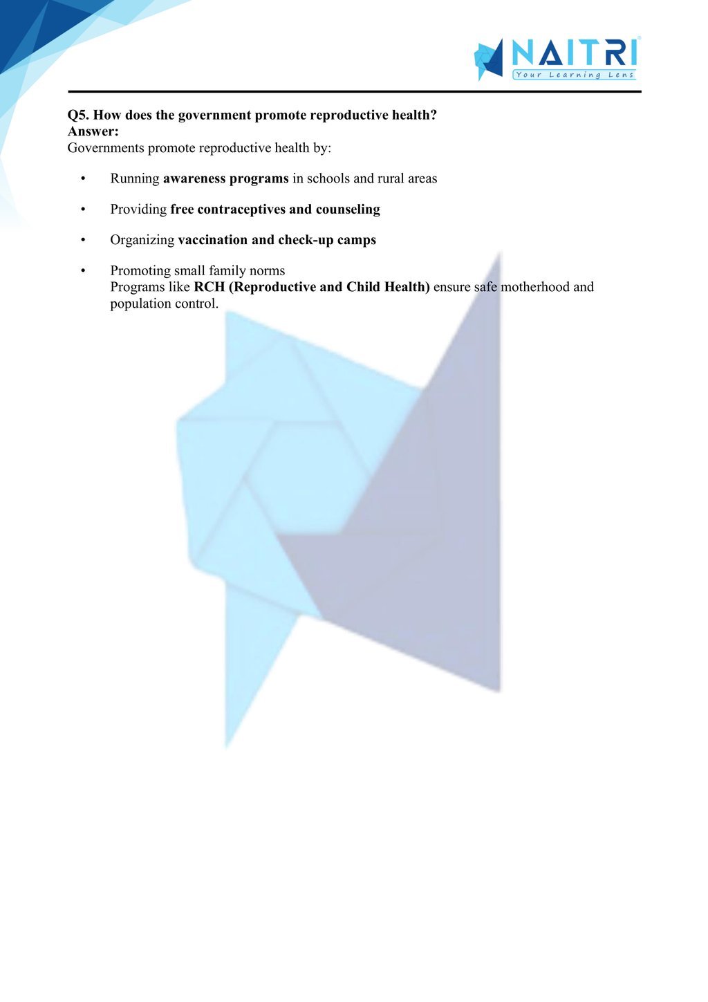 Mp Board solutions for class 10 science chapter 7 - how do organisms reproduce part 6