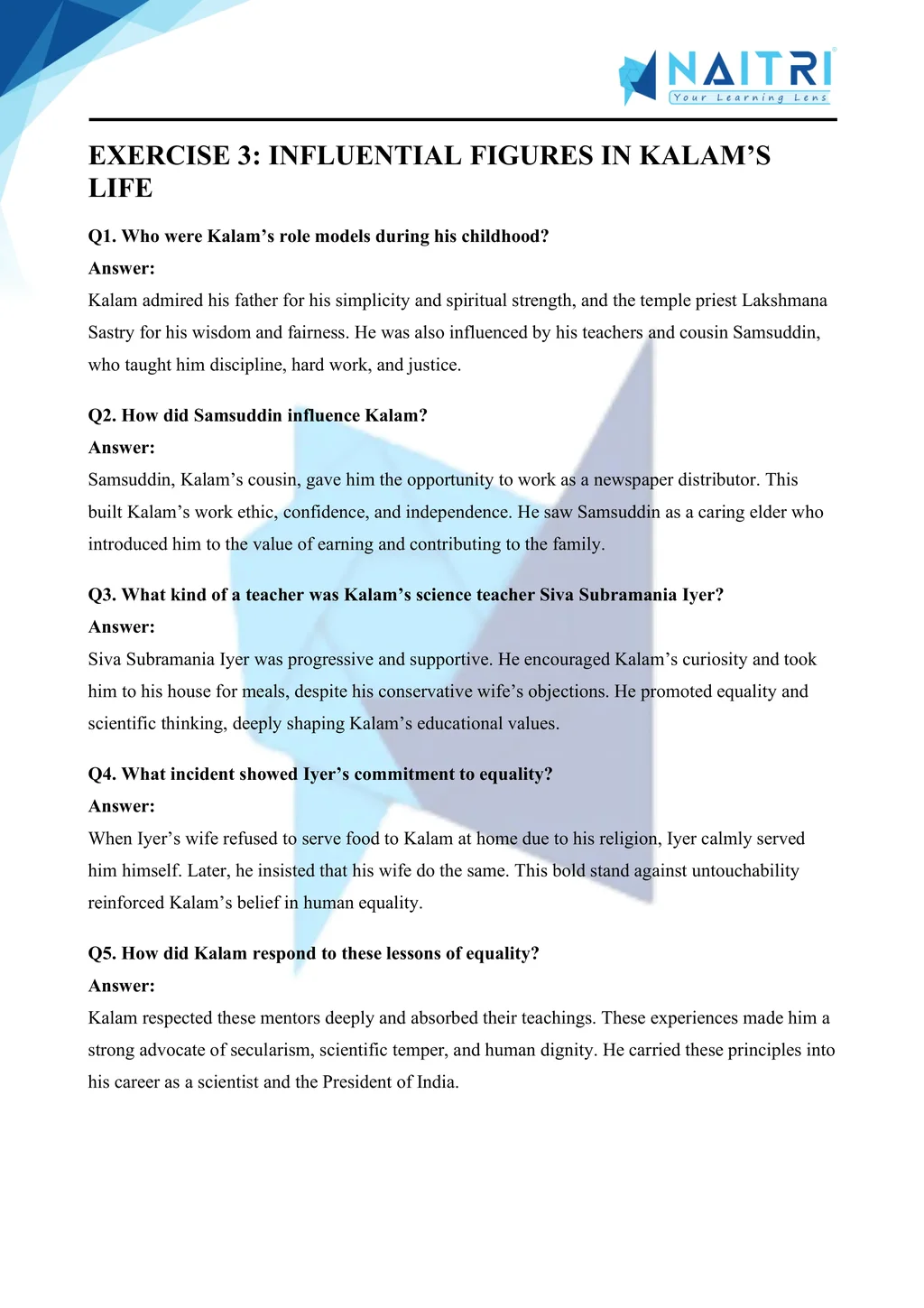 Mp Board solutions for class 9 english beehive chapter 6 - my childhood part 3