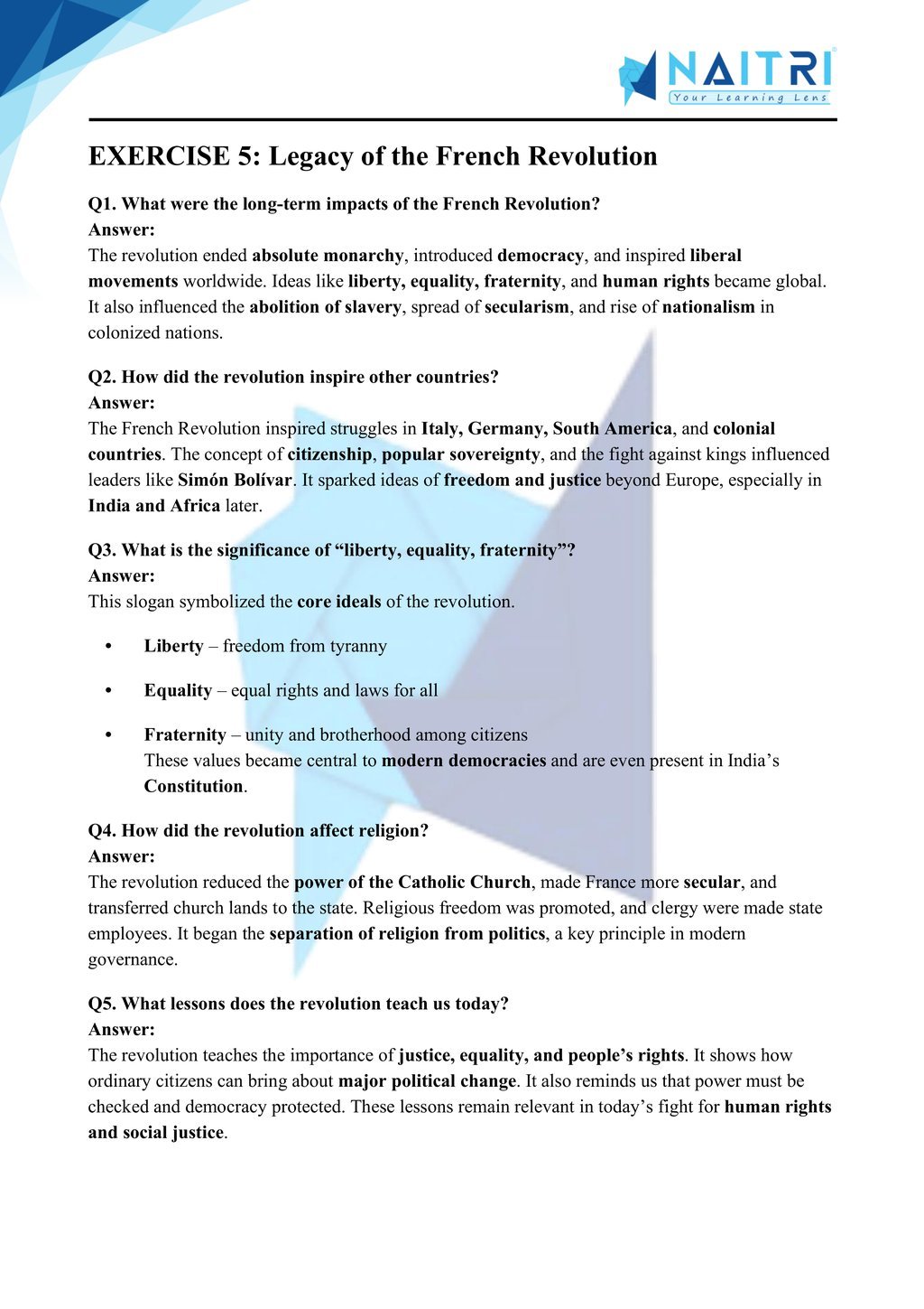 Mp Board solutions for class 9 history chapter 1 - events and processes part 5