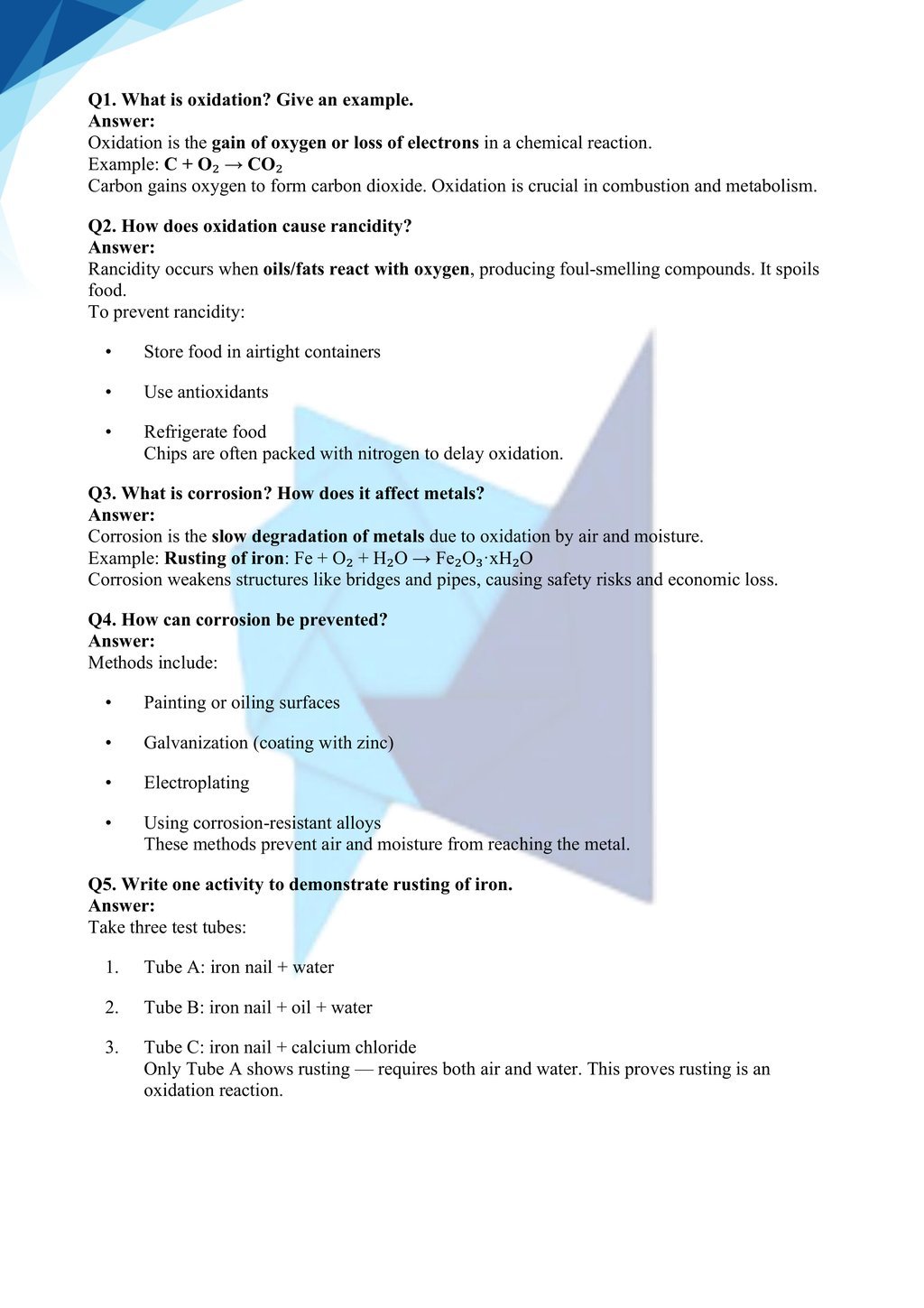Ncert solutions for class 10 science chapter 1 - chemical reactions and equations part 4