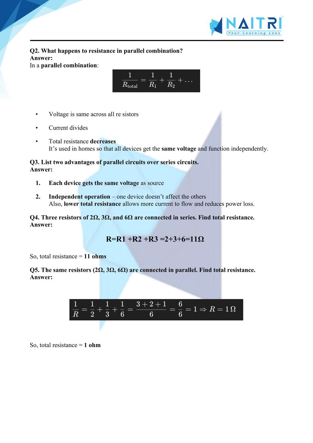 Ncert solutions for class 10 science chapter 11 - electricity part 4