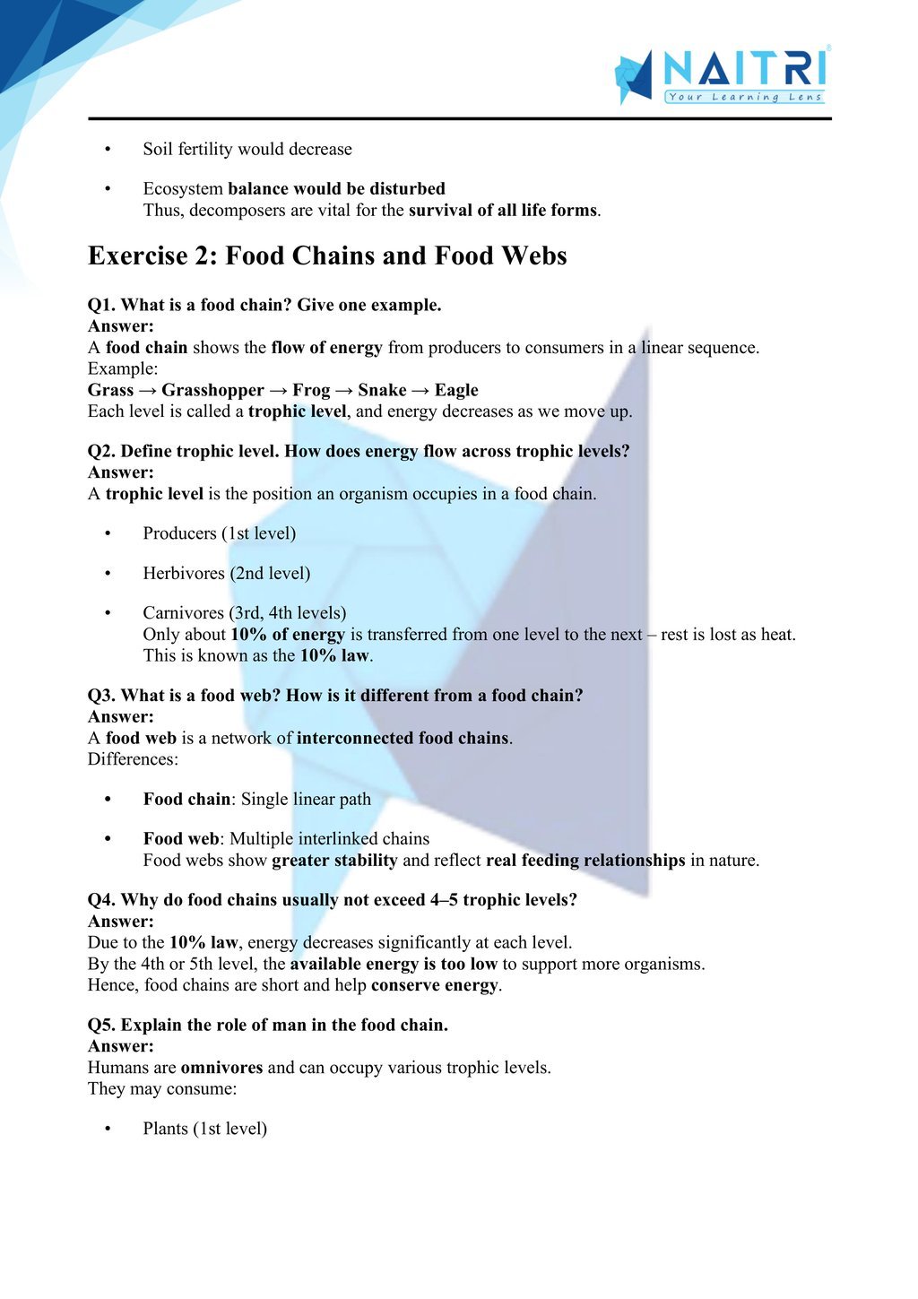 Ncert solutions for class 10 science chapter 13 - our environment part 2