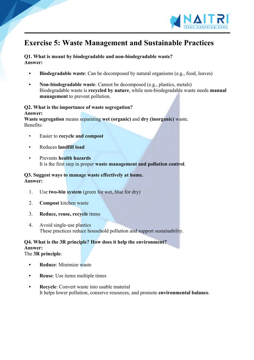Ncert solutions for class 10 science chapter 13 - our environment part 6